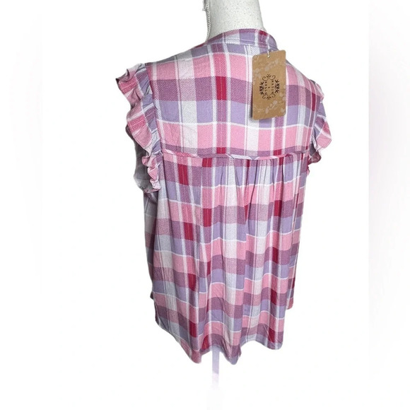 Mason & Bella women’s top.  Size Medium New with tag. Pink and gray - Picture 6 of 6